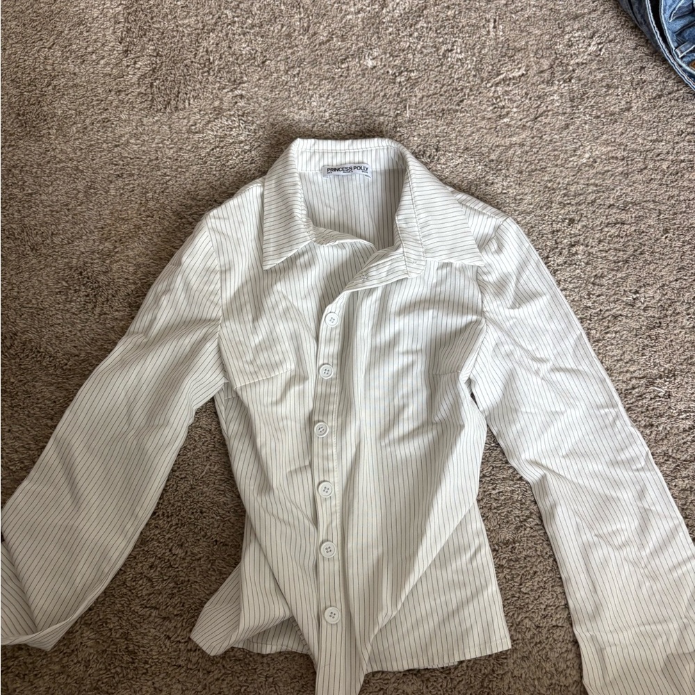 Princess Polly Anni Pinstripe Top